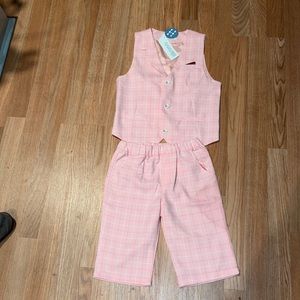 🌼 boys shorts/vest set size 12/150